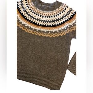 Weatherproof Faire Isle Women’s Crew Neck Sweater Size Small